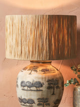 Next Pacific Lifestyle Natural Tilia Raffia Cylinder Shade- Buy online at McGrocer