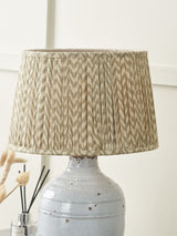 Next Pacific Lifestyle Taupe Vienna Chevron Mushroom Pleat Lampshade- Buy online at McGrocer