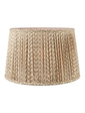 Pacific Lifestyle taupe chevron mushroom pleat lamp shade - British product