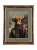 Art Marketing Brown Dapper Highland stag wall art, UK version