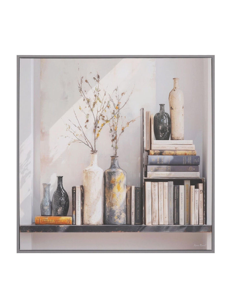 Classic aesthetic canvas wall art with slimline frame 80cm x 80cm - British product