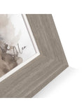 Art Marketing canvas wall art with birch trees, warm grey frame, imported from the UK