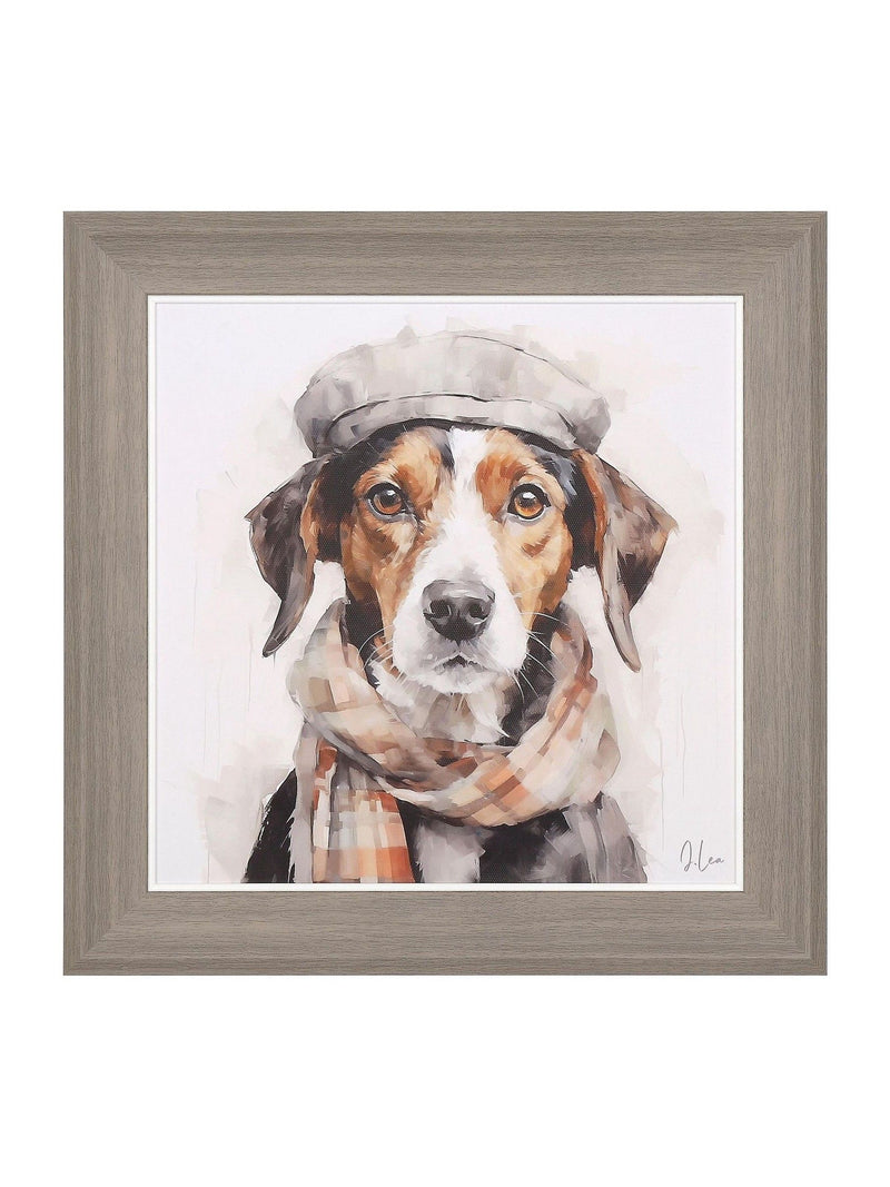 Art Marketing dog portrait wall art 38cm x 38cm - British product