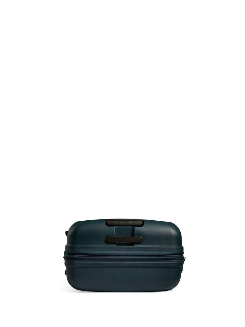 Antler blue large Single Stripe luggage polypropylene shell, UK version
