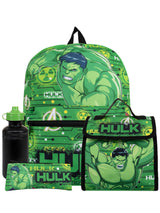 Next Marvel Hulk Green Backpack Lunch Bag and Water Bottle Set- Buy online at McGrocer