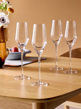 Next MADE.COM Clear Velma Crystal Champagne Flutes Set of 4- Buy online at McGrocer