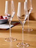 MADE.COM Velma Crystal Champagne Flutes set of 4, imported from the UK