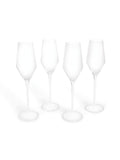 MADE.COM Velma Crystal Champagne Flutes set of 4, imported from the UK