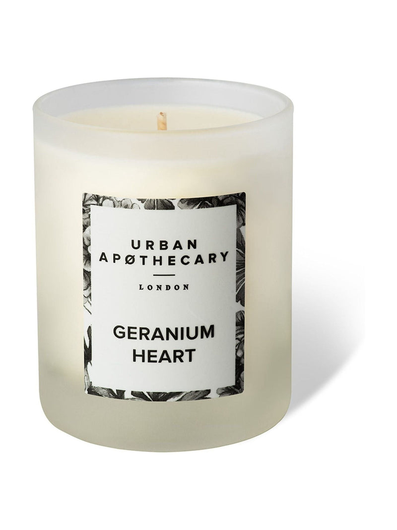 Urban Apothecary Geranium Heart candle 300g, imported from the UK