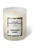 Urban Apothecary Geranium Heart candle 300g, imported from the UK