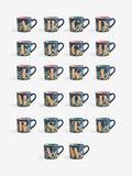 Navy Hummingbird Alphabet Mug 9cm, imported from the UK