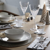 John Lewis Luna fine china dinnerware set Natural 12-piece (British brand)