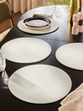 Natural large faux leather placemats set of 4, 38cm x 38cm (British brand)