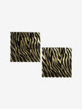 Glass Placemats Gold Zebra Galaxy Set of 2 (British brand)