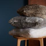 John Lewis faux fur cushion in mocha ombre, UK version