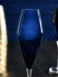 Navy Nova Set of 4 Prosecco Flute Glasses