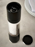 Black two in one salt and pepper grinder - British product