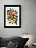 East End Prints Black Magnolia by Dan Hobday