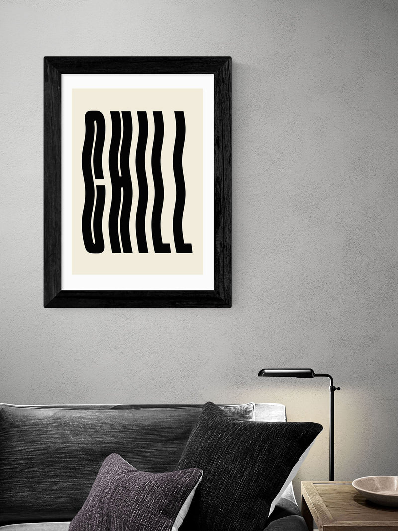 East End Prints Black Chill by Luxe Poster Co