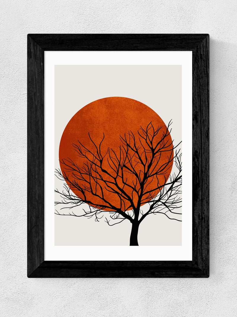 East End Prints Black Warm Winter by Kubistika