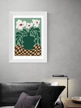 Next East End Prints White Bold Blossom Framed Art Print- Buy online at McGrocer