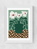 East End Prints White Bold Blossom framed art print - British product