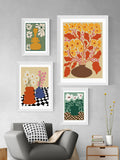 East End Prints White Bold Blossom framed art print - British product