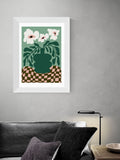 East End Prints White Bold Blossom framed art print - British product