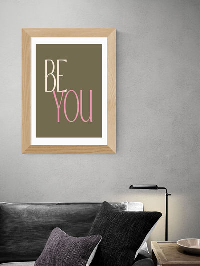 Apricot+Birch Oak Be You Art Print