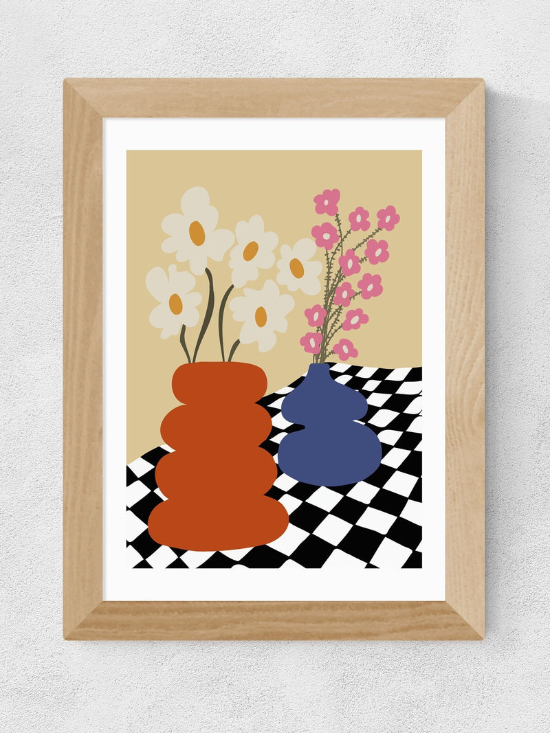 East End Prints Oak Two Blooming Pottery by Miho Art Studio