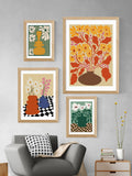 East End Prints Oak Two Blooming Pottery by Miho Art Studio