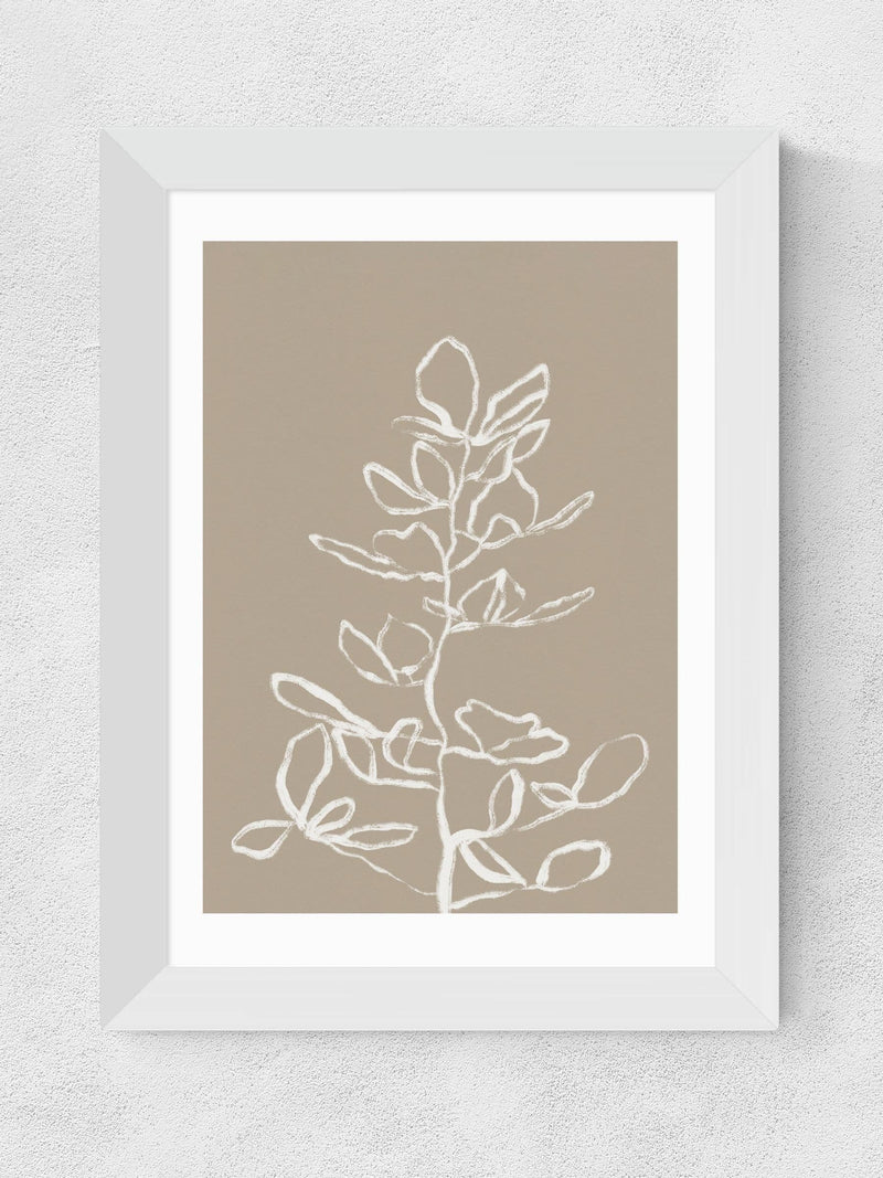 East End Prints White Elegant Branch by Alisa Galitsyna
