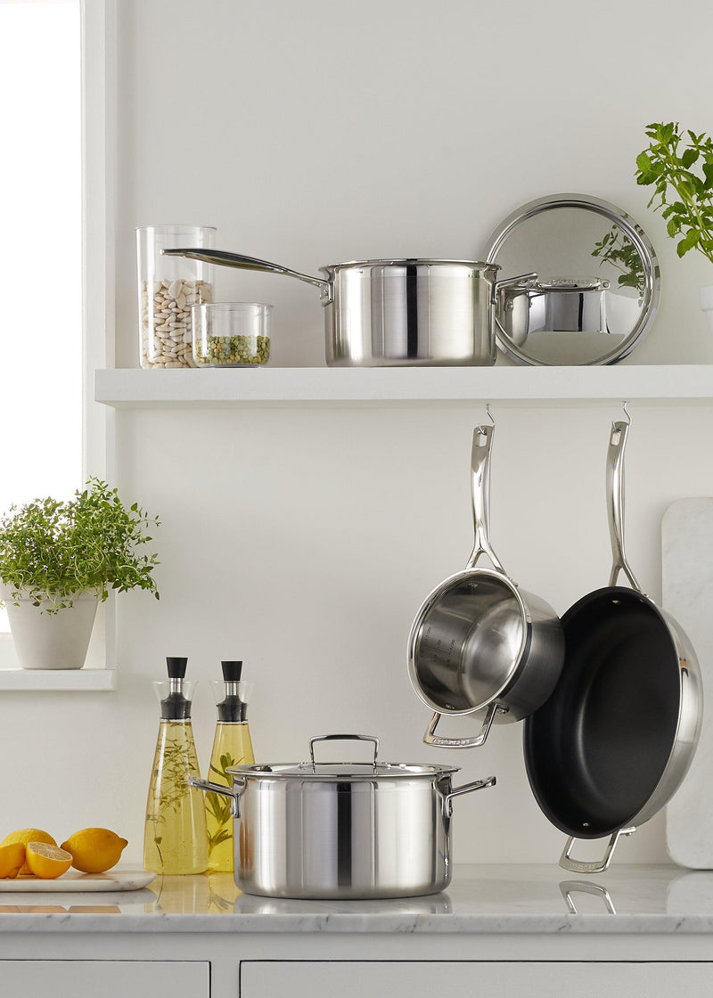 Le Creuset stainless steel multi-steamer with glass lid, 22cm, UK version