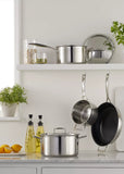 Le Creuset stainless steel deep casserole 24cm, imported from the UK