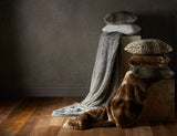 John Lewis faux fur cushion standard size - British product