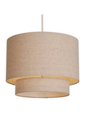 Searchlight ceiling light Gemini drum shade 30cm wide - British product