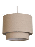 Searchlight ceiling light Gemini drum shade 30cm wide - British product