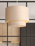 Searchlight ceiling light Gemini drum shade 30cm wide - British product