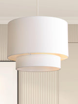 Next Searchlight White Arctic Drum Shade Ceiling Light- Buy online at McGrocer