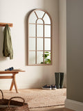 John Lewis arched wood mirror taupe 140x70cm - British product