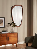 John Lewis asymmetrical wood frame wall mirror 115x65cm, UK version