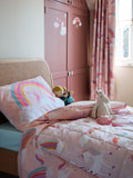 John Lewis unicorn reversible cotton duvet cover single, UK version
