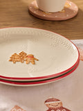 Natural Christmas Gingerbread Side Plates Set of 2 (British brand)