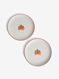 Natural Christmas Gingerbread Side Plates Set of 2 (British brand)