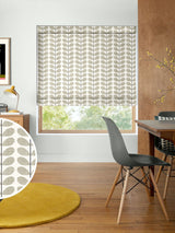 Next Orla Kiely Grey Scribble Stem 100% Cotton Roman Blind- Buy online at McGrocer