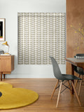 Orla Kiely grey scribble stem roman blind (British brand)