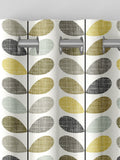 Orla Kiely scribble stem curtains seagrass duckegg blue - British product