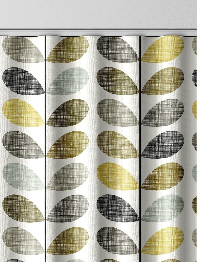 Orla Kiely scribble stem curtains seagrass duckegg blue - British product