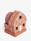Set of 4 gingerbread light-up coasters, imported from the UK