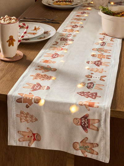 Next Natürlicher Lebkuchen Weihnachtsmann Leuchtender Tischläufer- Online kaufen bei McGrocer